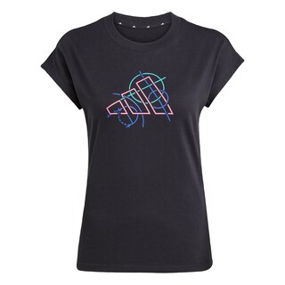 Foto 1 | Foto 1 | Playera Outline Graphic Adidas Negro Mujer