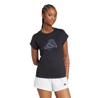 Foto 2 | Foto 2 | Playera Outline Graphic Adidas Negro Mujer