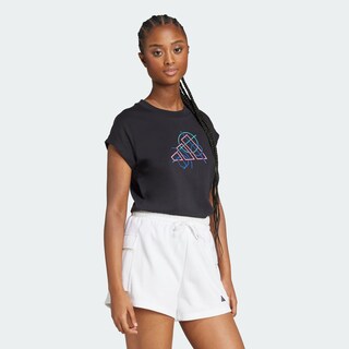 Foto 5 | Foto 5 | Playera Outline Graphic Adidas Negro Mujer