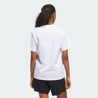 Foto 4 | Foto 4 | Playera Graphic Aerografiada Adidas Blanco Mujer
