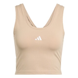 Foto 1 | Foto 1 | Playera Sin Mangas Essentials Small Logo Cotton Lifestyle Adidas Café Mujer