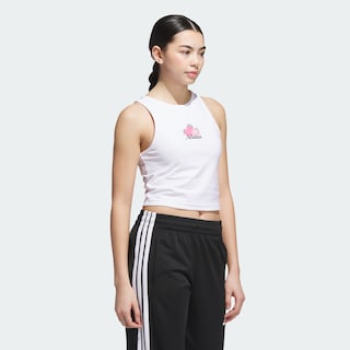 Foto 5 | Foto 5 | Playera Sin Mangas Con Gráfico De Mercado De Agricultores Adidas Blanco Mujer