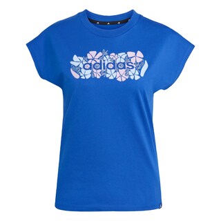 Foto 1 | Foto 1 | Playera Graphic Suave Y Ajustada Adidas Azul Mujer