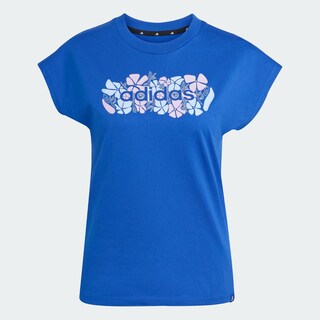 Foto 3 | Foto 3 | Playera Graphic Suave Y Ajustada Adidas Azul Mujer
