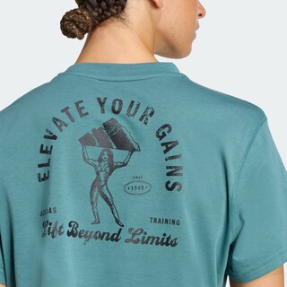 Foto 7 | Foto 7 | Playera De Entrenamiento Climacool Vintage Graphic Adidas Verde Mujer