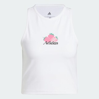Foto 3 | Foto 3 | Playera Sin Mangas Con Gráfico De Mercado De Agricultores Adidas Blanco Mujer