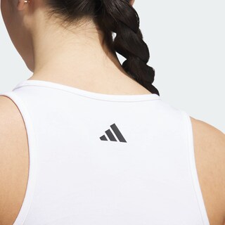 Foto 7 | Foto 7 | Playera Sin Mangas Con Gráfico De Mercado De Agricultores Adidas Blanco Mujer