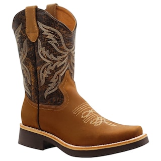 Foto 1 | Foto 1 | Botas Western Exterior Piel Color Café Para Hombre De Rbcollection