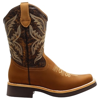 Foto 2 | Foto 2 | Botas Western Exterior Piel Color Café Para Hombre De Rbcollection