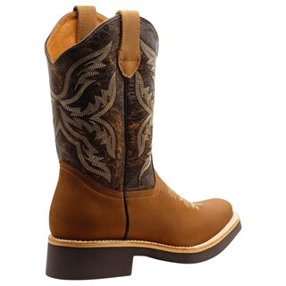 Foto 3 | Foto 3 | Botas Western Exterior Piel Color Café Para Hombre De Rbcollection