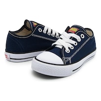 Tenis Choclo Bubble Gummers Harry Rosa 12-21 Lona Agujet Azul Marino