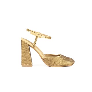 Foto 1 | Foto 1 | Zapatilla Fiesta Tacón 12cm Elegante Para Mujer Walki Emelia Dorado