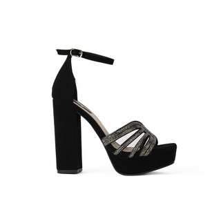 Foto 1 | Foto 1 | Tacon Brillo Plataforma Fiesta 13cm Para Mujer Walki Erica Negro