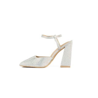 Foto 3 | Foto 3 | Zapatilla Fiesta Tacón 12cm Elegante Para Mujer Walki Emelia Plateado