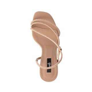 Foto 4 | Foto 4 | Tacon Con Brillo Elegante 10cm Para Mujer Walki Barbara Beige