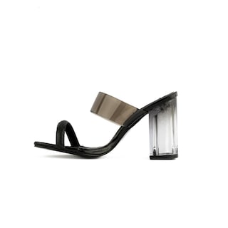 Foto 3 | Foto 3 | Tacón Transparente Cristal 8cm Para Mujer Walki Samantha Negro