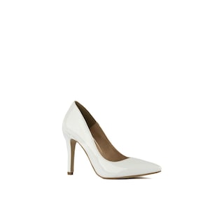 Foto 2 | Foto 2 | Zapatilla Tacón Puntal Charol 8cm Para Mujer Walki Mónica Blanco