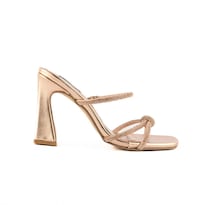 Tacón 10cm Tira Brillante Fiesta Moda De Mujer Walki Arantza Rosa