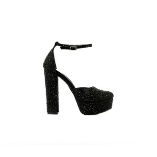 Foto 1 | Foto 1 | Tacón Plataforma Brillo Fiesta 14cm Para Mujer Walki Bibiana Negro