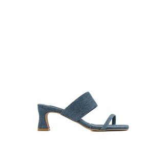 Foto 1 | Foto 1 | Tacón Bajito 7cm Comodo Casual Para Mujer Walki Olivia Azul Petroleo