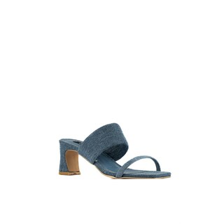 Foto 3 | Foto 3 | Tacón Bajito 7cm Comodo Casual Para Mujer Walki Olivia Azul Petroleo