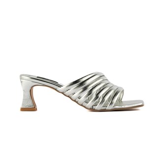 Foto 1 | Foto 1 | Sandalia Tacón Multi Tiritas Bajo 7cm Para Mujer Walki Adela Plateado