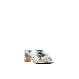 Foto 3 | Foto 3 | Sandalia Tacón Multi Tiritas Bajo 7cm Para Mujer Walki Adela Plateado