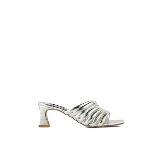 Foto 2 | Foto 2 | Sandalia Tacón Multi Tiritas Bajo 7cm Para Mujer Walki Adela Plateado