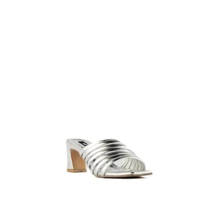 Foto 3 | Foto 3 | Sandalia Tacón Multi Tiritas Bajo 7cm Para Mujer Walki Adela Plateado