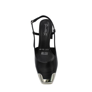 Foto 6 | Foto 6 | Zapatilla Básica Con Tacón Ancho Y Punta Métalica Cuadrada Aide