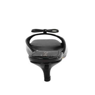 Foto 5 | Foto 5 | Sandalia Con Tacón Bajito De Charol Con Punta Cuadrada Y Moño Jane