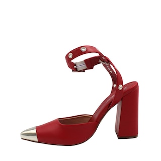 Foto 4 | Foto 4 | Zapatilla Con Tacón Ancho Punta Metálica Y Látigo En Talón Con Hebilla Erika