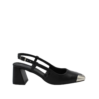 Foto 1 | Foto 1 | Zapatilla Básica Con Tacón Ancho Y Punta Métalica Cuadrada Aide