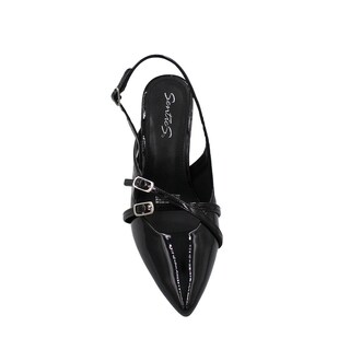 Foto 6 | Foto 6 | Zapatillas Puntales De Tacón Bajito Mary Jane Con Doble Hebilla Liliana