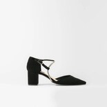 Zapatilla Elegante Puntal Casual Para Mujer Walki Bianca Negro