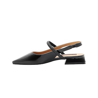 Foto 2 | Foto 2 | Flat Balerina Dama Color Negro Tacon Ancho Salamandra Correa Negro