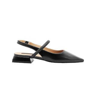 Foto 3 | Foto 3 | Flat Balerina Dama Color Negro Tacon Ancho Salamandra Correa Negro
