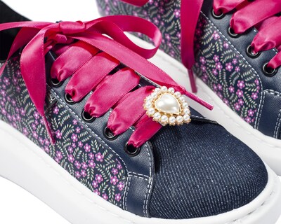 Foto 4 | Foto 4 | Tenis De Dama A Ángelozano De Piel Sintética Tenis Mezclilla Color Azul