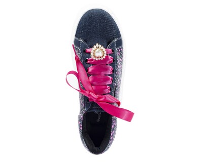 Foto 5 | Foto 5 | Tenis De Dama A Ángelozano De Piel Sintética Tenis Mezclilla Color Azul