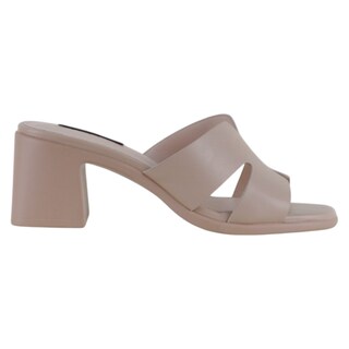 Foto 2 | Foto 2 | Sandalia Con Tacón Exterior Piel Vegana Color Beige Para Mujer De Rbcollection