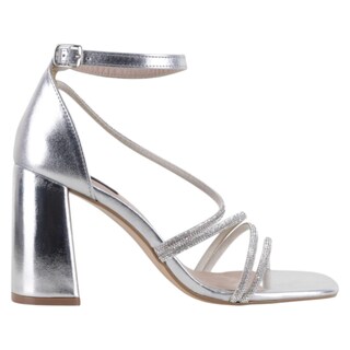 Foto 2 | Foto 2 | Sandalia Con Tacón Exterior Sintético Color Plata Para Mujer De Rbcollection