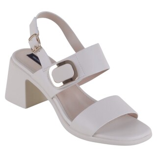 Foto 1 | Foto 1 | Sandalia Con Tacón Exterior Piel Vegana Color Beige Para Mujer De Rbcollection