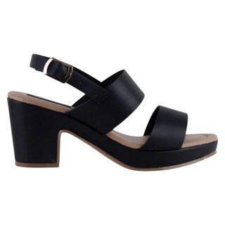Foto 2 | Foto 2 | Sandalia Con Tacón Exterior Piel Vegana Color Negro Para Mujer De Rbcollection