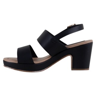 Foto 3 | Foto 3 | Sandalia Con Tacón Exterior Piel Vegana Color Negro Para Mujer De Rbcollection
