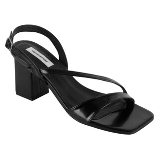 Foto 1 | Foto 1 | Sandalia Con Tacón Exterior Piel Vegana Color Negro Para Mujer De Rbcollection