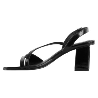 Foto 3 | Foto 3 | Sandalia Con Tacón Exterior Piel Vegana Color Negro Para Mujer De Rbcollection