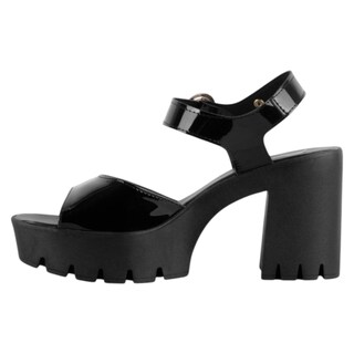 Foto 3 | Foto 3 | Sandalia Con Tacón Exterior Charol Color Negro Para Mujer De Rbcollection