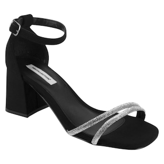 Foto 1 | Foto 1 | Sandalia Con Tacón Exterior Gamuza Color Negro Para Mujer De Rbcollection