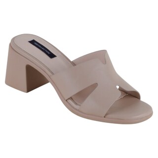 Foto 1 | Foto 1 | Sandalia Con Tacón Exterior Piel Vegana Color Beige Para Mujer De Rbcollection