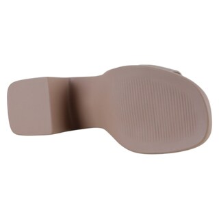 Foto 4 | Foto 4 | Sandalia Con Tacón Exterior Piel Vegana Color Beige Para Mujer De Rbcollection